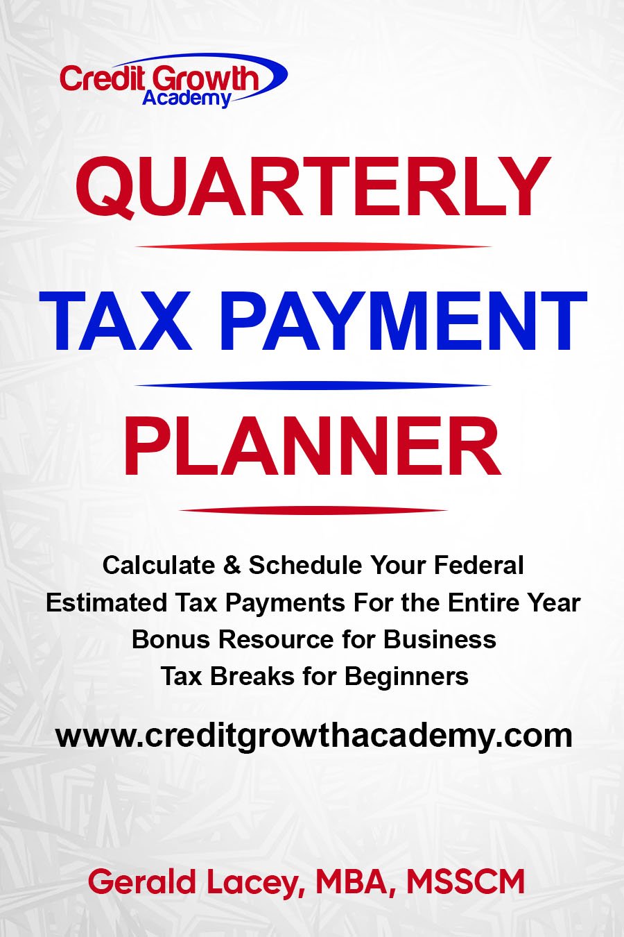 Quarterly Tax Payment Planner cover for small business owners and freelancers