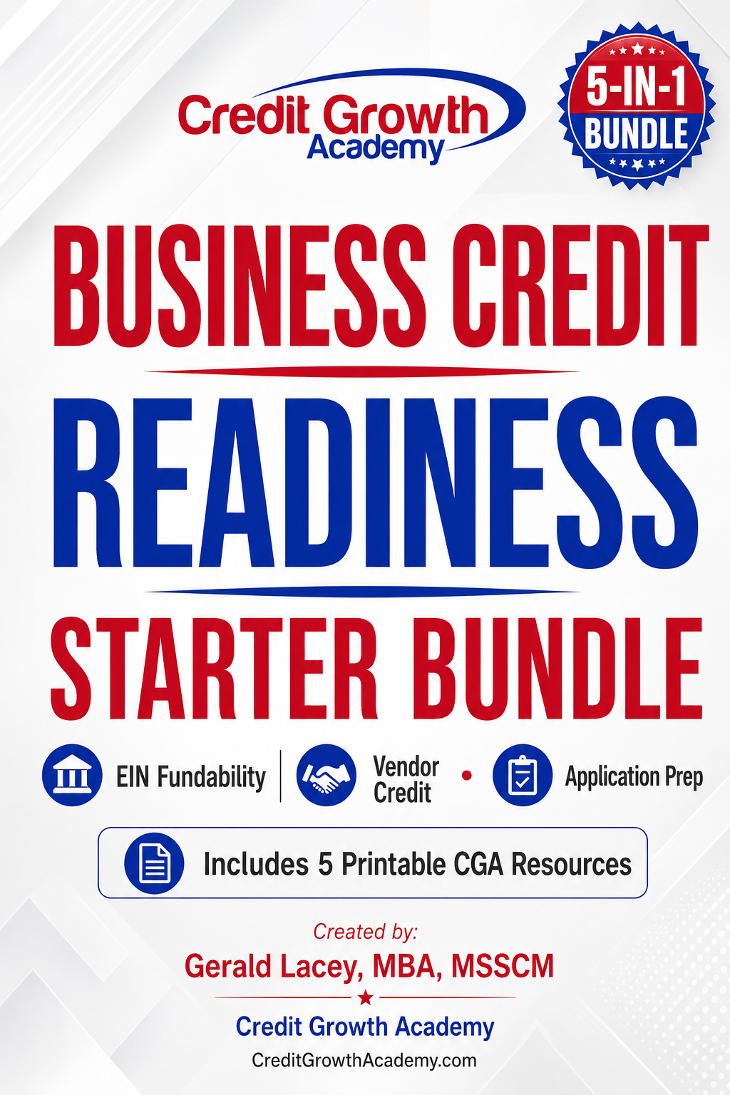 Business Credit Readiness Starter Bundle printable PDF resources by Credit Growth Academy