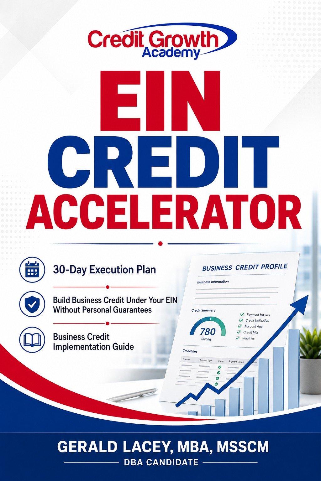 EIN Credit Accelerator ebook cover and 30-day business credit action plan